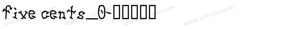 five cents_0字体转换